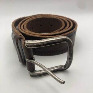 Johnston & Murphy‎ Men's Classic Casual Leather Belt 42 Brown Made in Italy